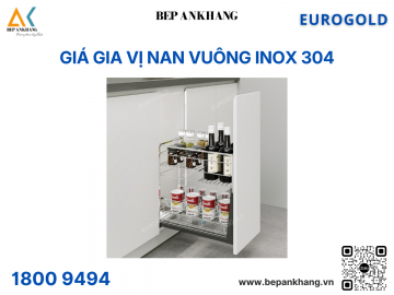 Giá gia vị nan vuông inox 304 ERO30430B (ERV4430VX) – Eurogold